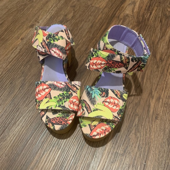 H&M Divided size 40 (8.5-9) platform wrap sandals - Picture 2 of 6